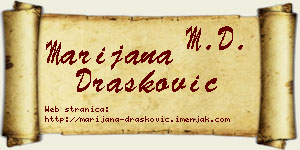 Marijana Drašković vizit kartica